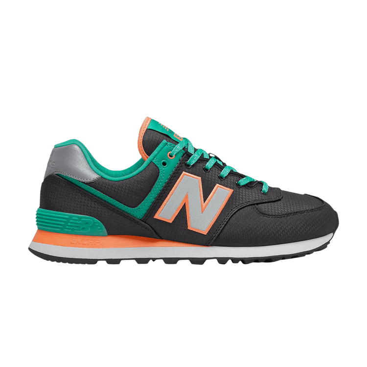 New Balance 574 'Black Emerald Sky' — Black/Emerald Sky