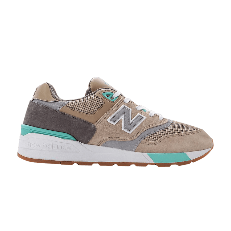 New Balance 597 90s Traditional 'Beach Sand' — Brown/Beach Sand/Teal
