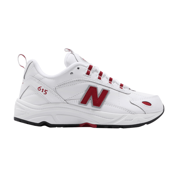 New Balance 615 'White Red' — White/Red