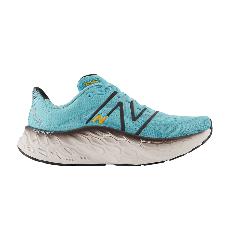 New Balance Fresh Foam X More v4 'Summer Aqua' — Summer Aqua/Black/Hot Marigold
