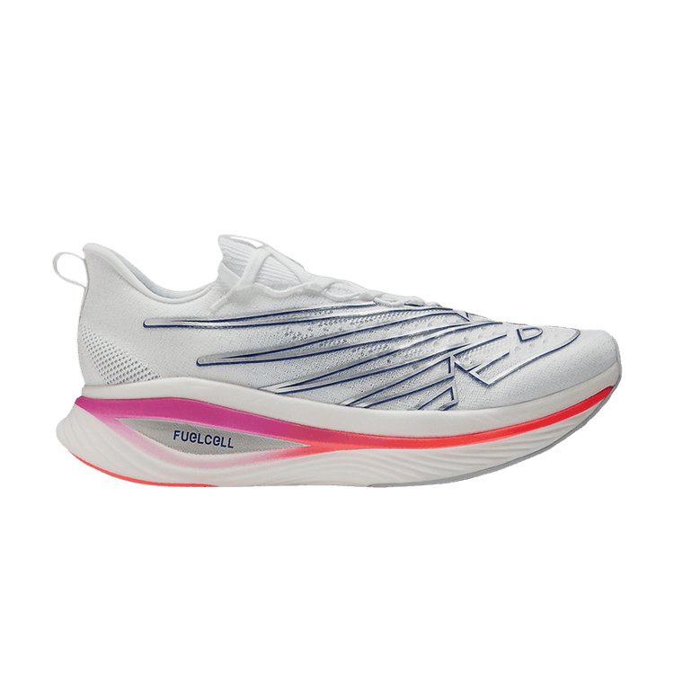 New Balance FuelCell SuperComp Elite v3 2E Wide 'White Blue Magenta' — White/Victory Blue