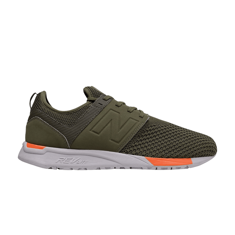 New Balance 247 'Olive Orange' — Olive/White/Orange