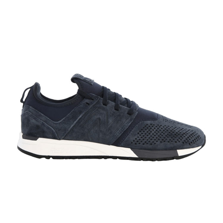 New Balance Suede 247 'Navy White' — Navy/White
