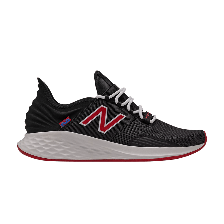 New Balance Fresh Foam Roav 2E Wide 'Black Team Red' — Black/Team Red