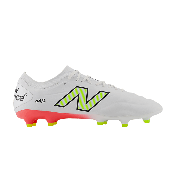 New Balance 442v2 Elite FG 'Flash Point Pack' — White/Energy Red/Hi-Lite
