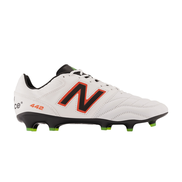 New Balance 442v2 Pro FG 2E Wide 'Dizzy Heights Pack' — White/Neon Dragonfly/Coloro Green
