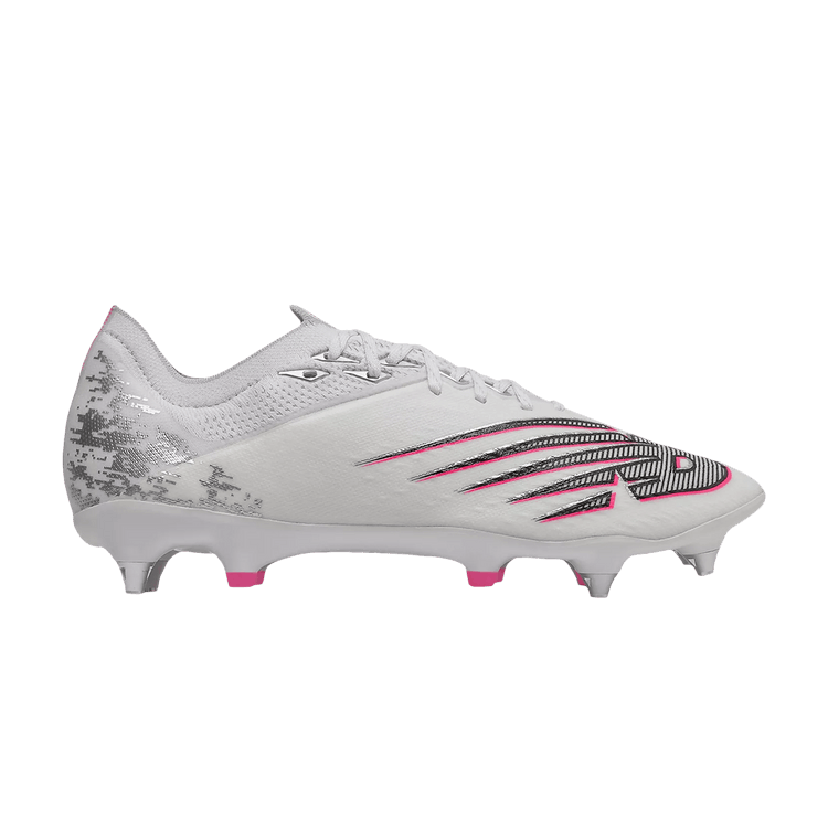 New Balance Furon V6+ Pro SG 2E Wide 'White Alpha Pink' — White/Silver/Alpha Pink