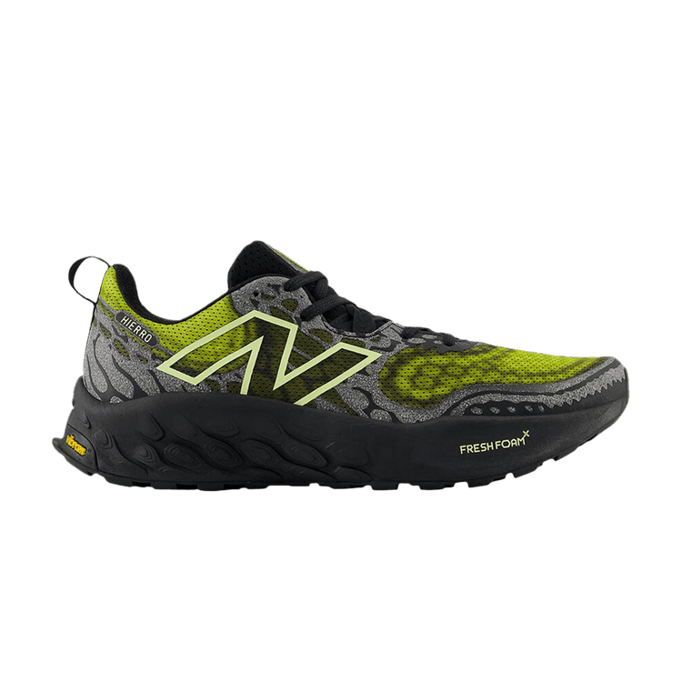 New Balance Fresh Foam X Hierro v8 'Black Tea Tree' — Black/Tea Tree/Limelight