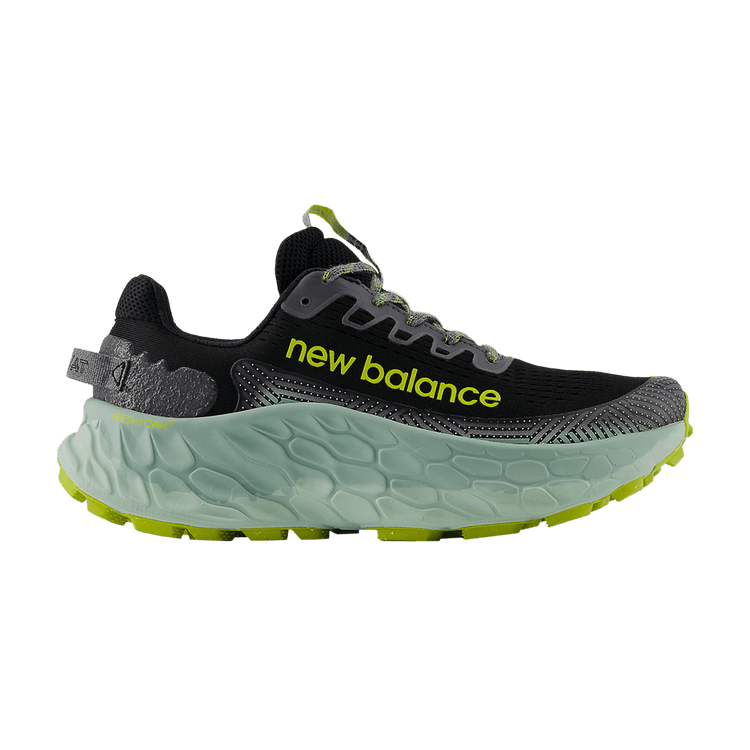 New Balance Fresh Foam X More Trail v3 4E Wide 'Black Tea Tree' — Black/Salt Marsh/Tea Tree