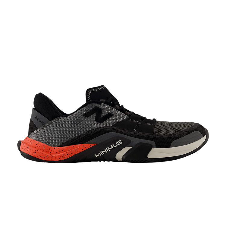 New Balance Minimus TR v2 'Black Grey Urgent Red' — Black/Grey/Urgent Red