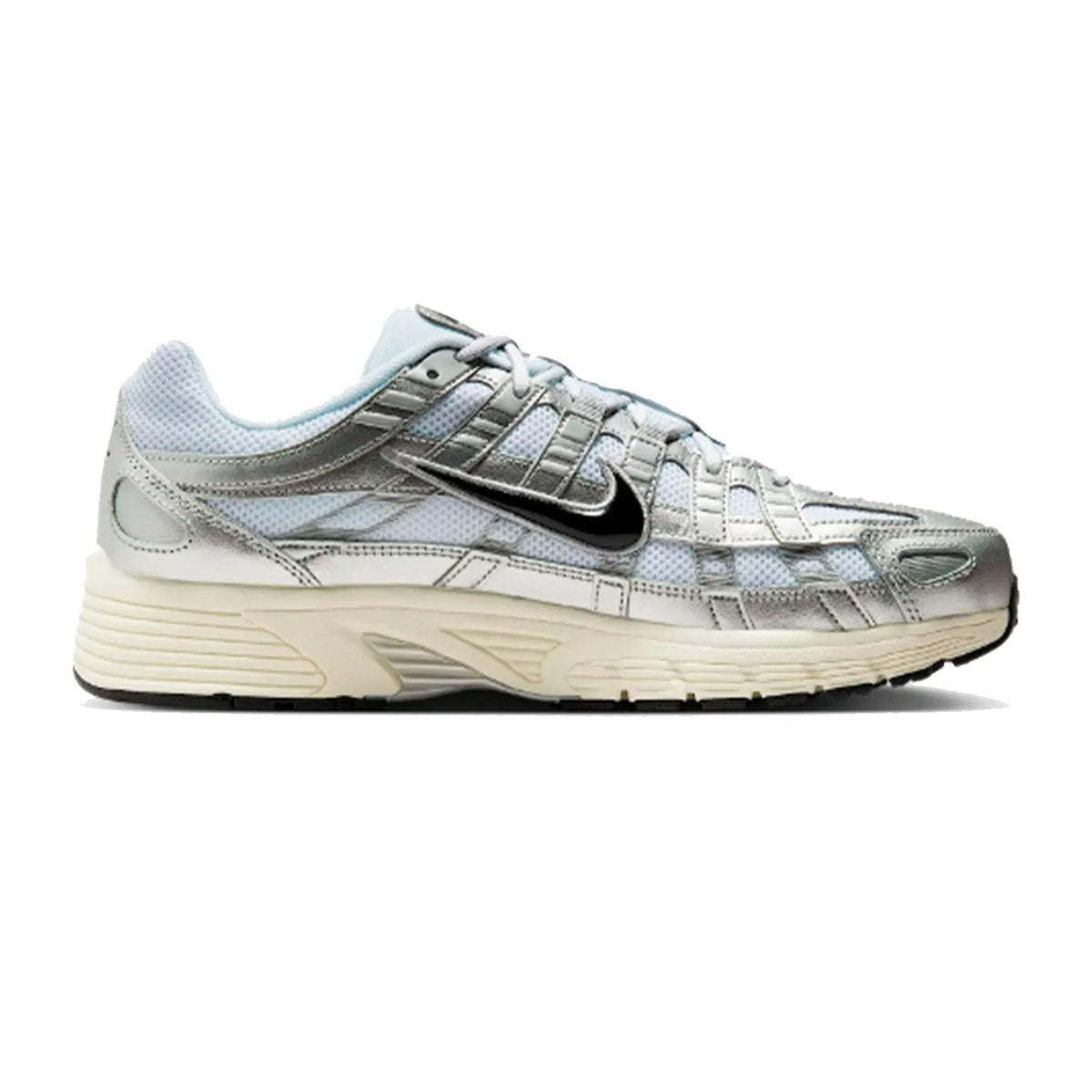 Nike P-6000 'White Metallic Silver Flat Silver Black' (2025)