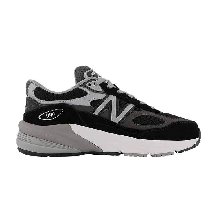 New Balance 990v6 Little Kid 'Black Silver' — Black/Silver