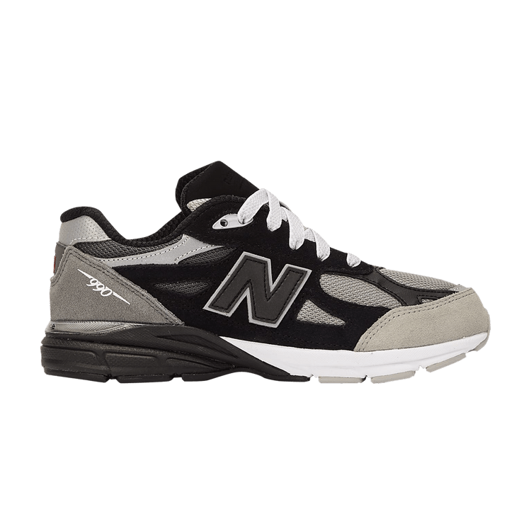 New Balance DTLR x 990v3 Little Kid 'GR3YSCALE' — Black/Grey