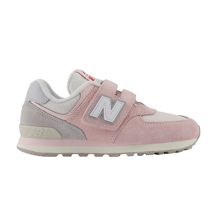 New Balance 574 Hook & Loop Little Kid 'Shell Pink Raincloud' — Shell Pink/Raincloud