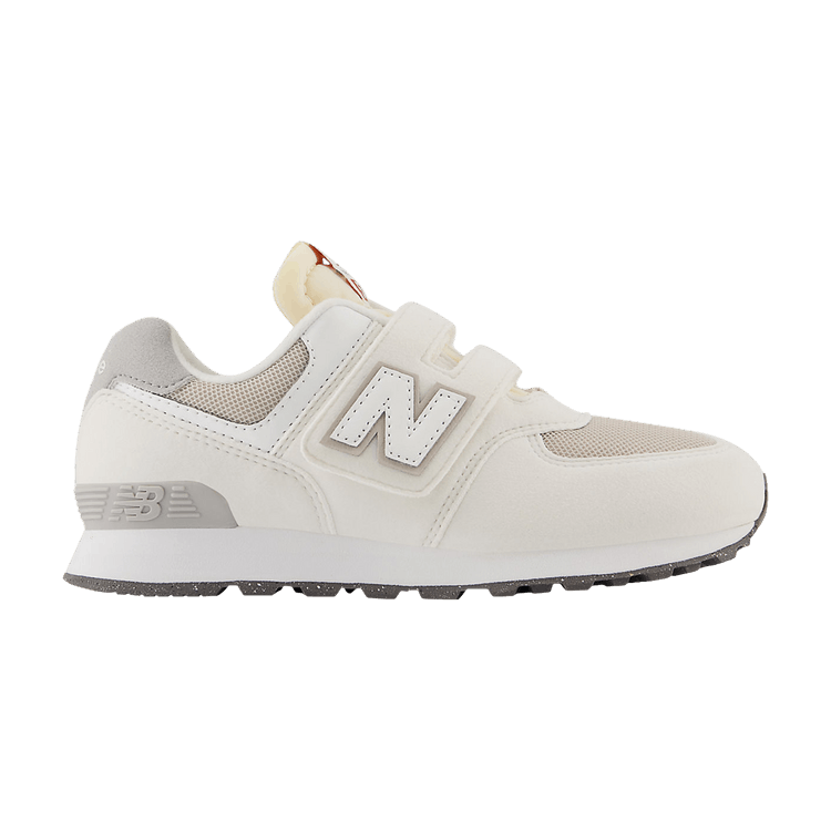 New Balance 574 Hook & Loop Little Kid Wide 'Sea Salt' — Sea Salt/White
