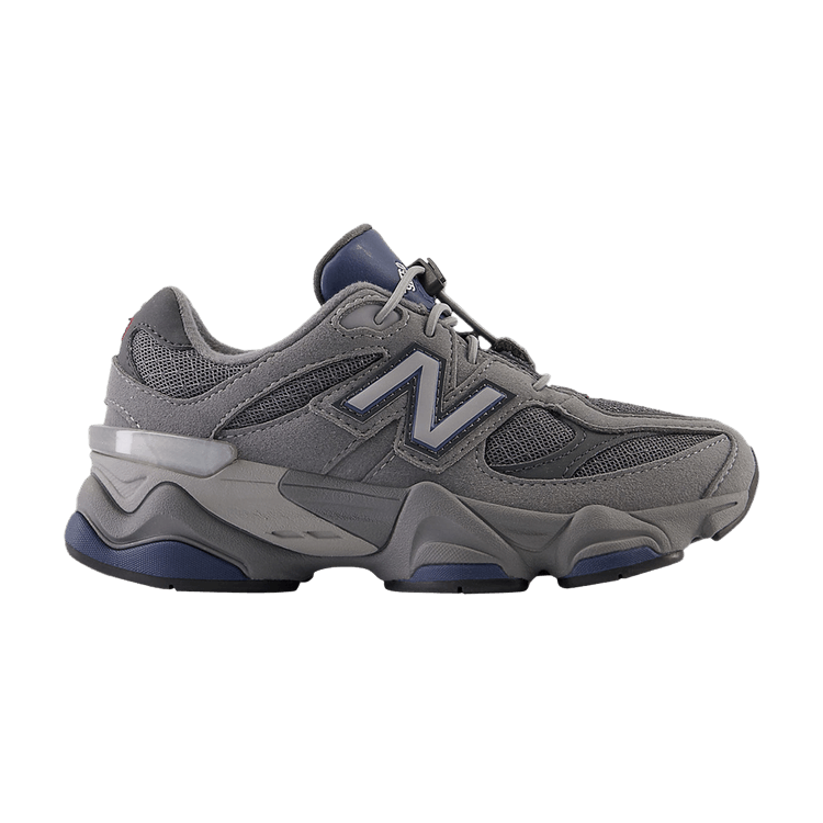 New Balance 9060 Little Kid Wide 'Castlerock' — Castlerock/Navy/Silver Metallic