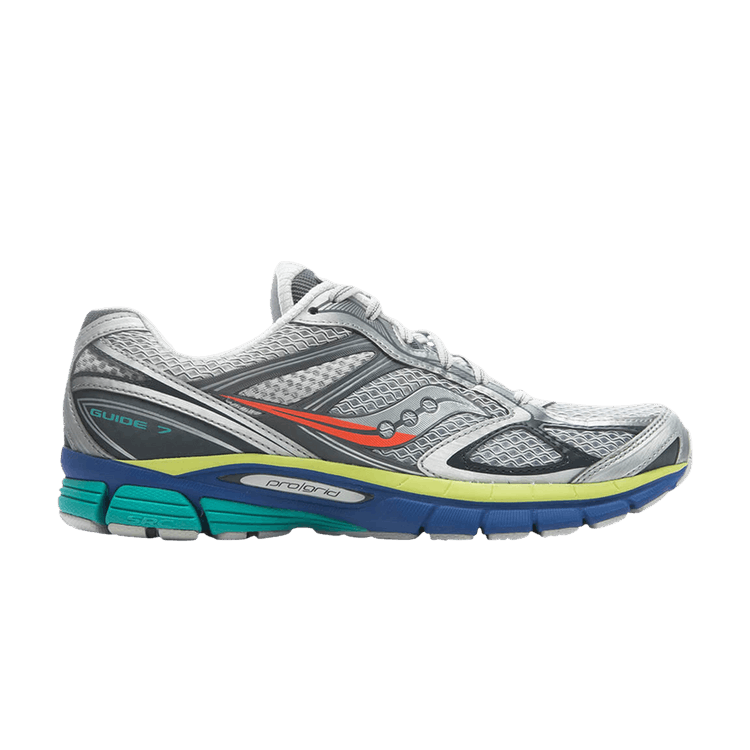 Saucony ProGrid Guide 7 'Silver Blue Red' — Silver