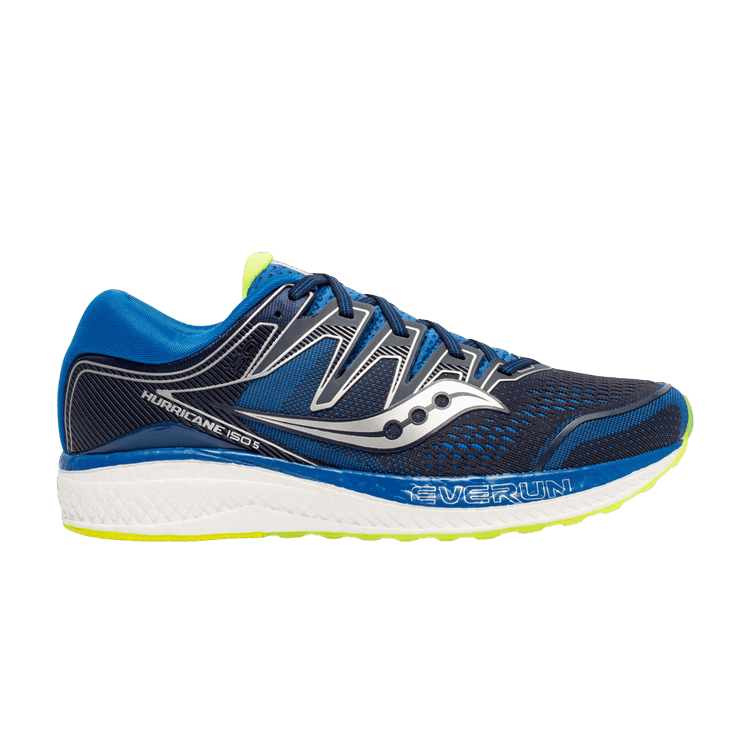 Saucony Hurricane ISO 5 'Marine Citron' — Marine/Citron