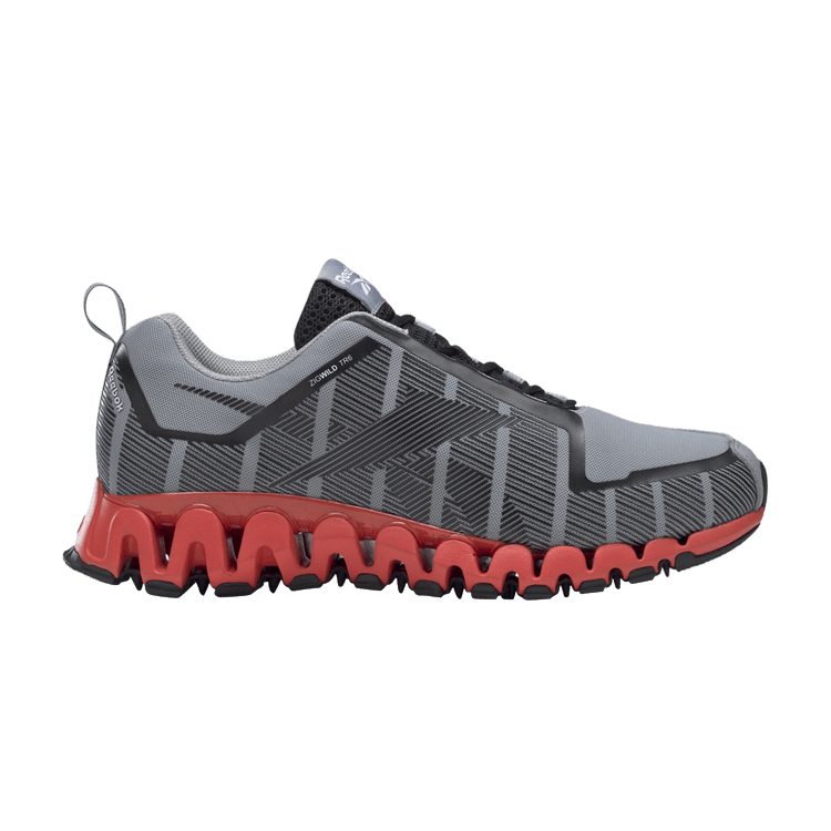 Reebok ZigWild Trail 6 'Grey Dynamic Red' — Pure Grey 4/Core Black/Dynamic Red