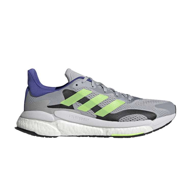 Adidas Solar Boost 3 'Halo Silver Signal Green' — Halo Silver/Signal Green/Sonic Ink