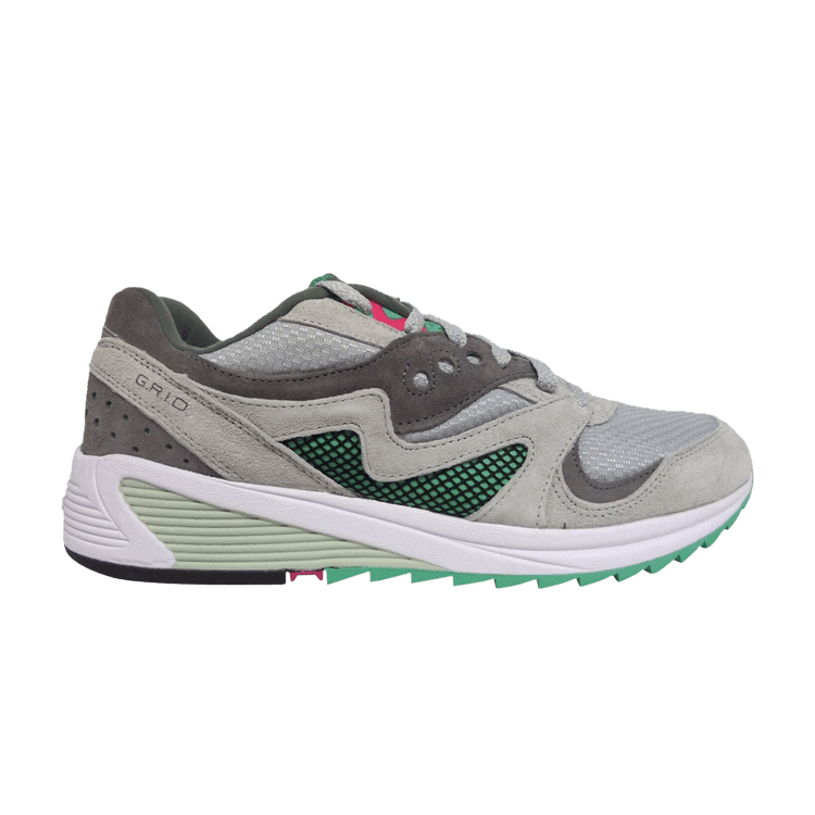Saucony Grid 8000 CL 'Light Grey' — Light Grey/Dark Grey/Teal