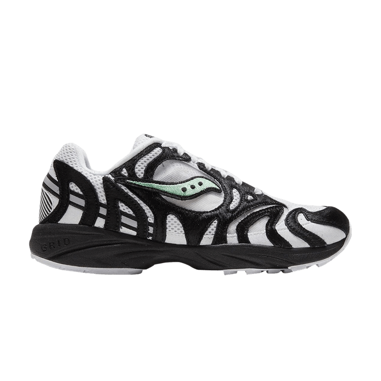 size? x Saucony Grid Azura 2000 'Zebra' — White/Black
