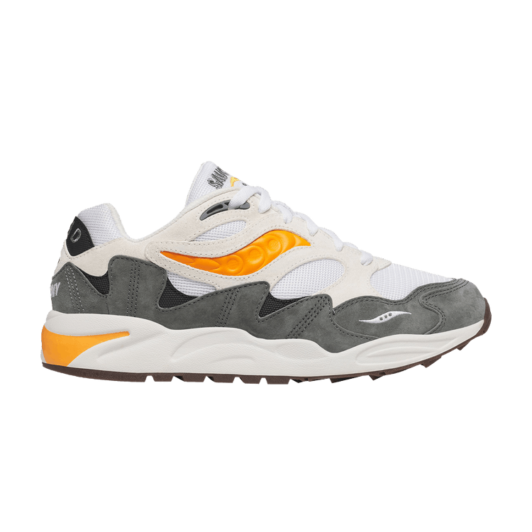 Saucony Grid Shadow 2 Essential 'White Grey' — White/Grey