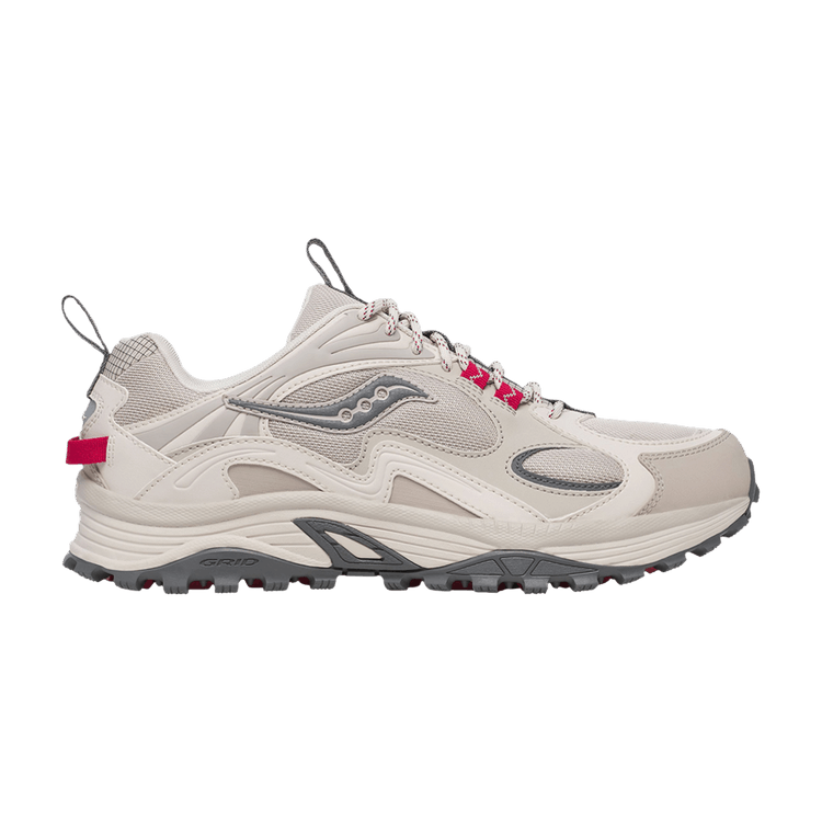 Saucony Grid Aura X 'Dove Red' — Dove/Red