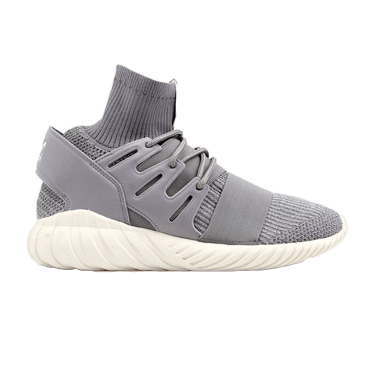 Adidas Tubular Doom Primeknit 'Medium Solid Grey' — Medium Grey/Heather Solid Grey/Core White