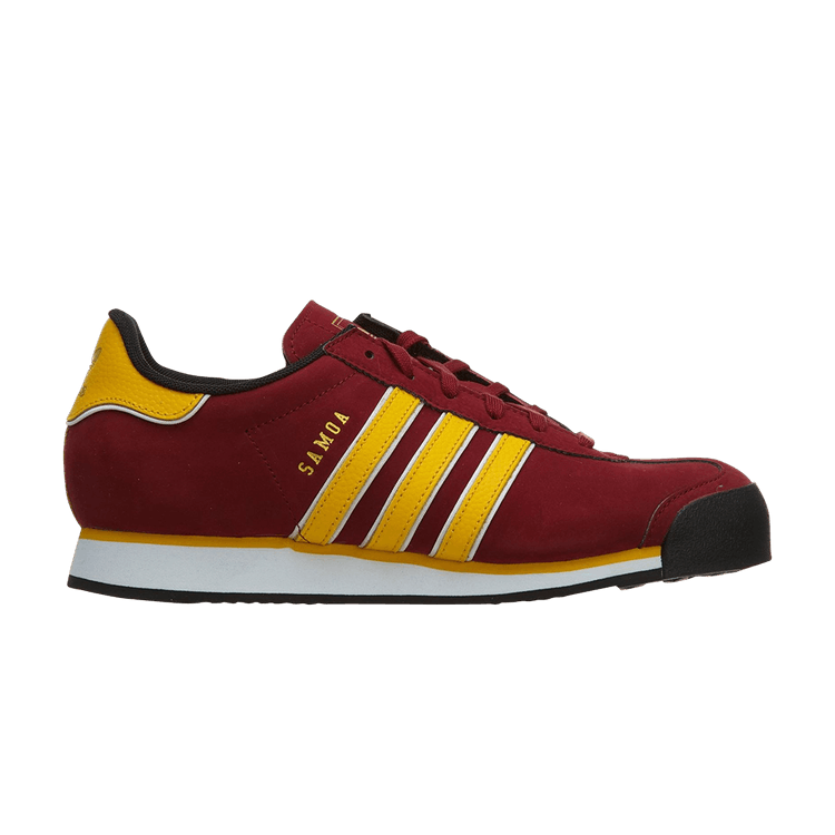 Adidas Samoa J — Burgundy/Yellow