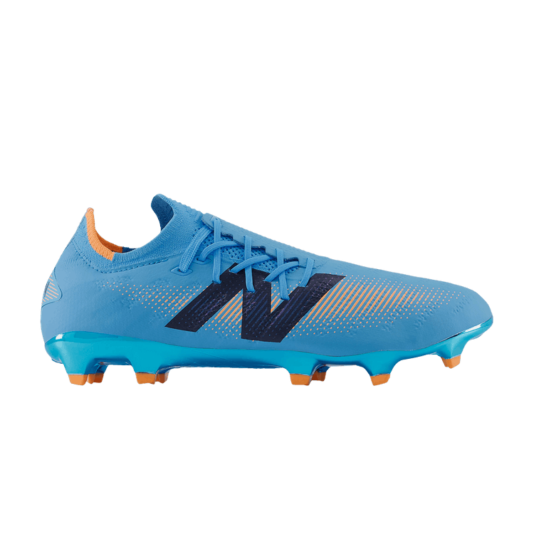New Balance Furon V7+ Pro FG 2E Wide 'Team Sky Blue Mango' — Team Sky Blue/Mango