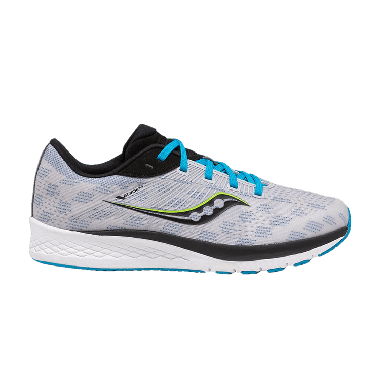 Saucony Guide 14 Big Kid 'Grey Blue' — Grey/Blue/Black