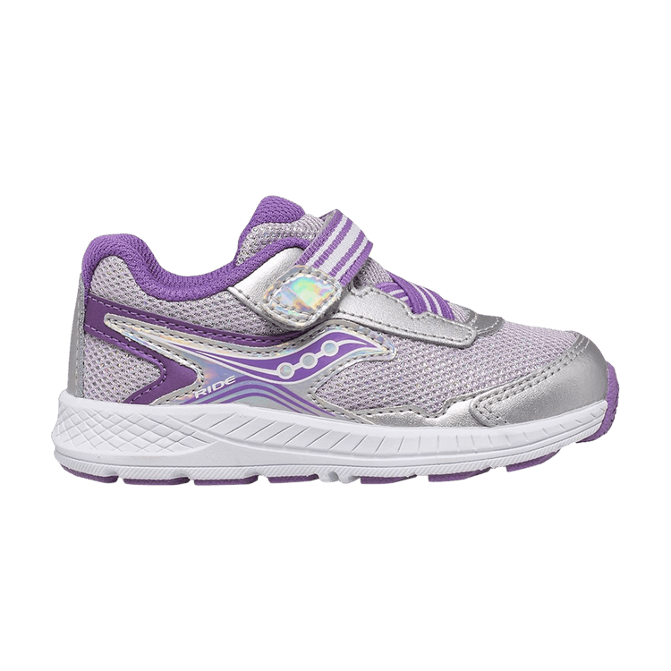 Saucony Ride 10 Big Kid 'Silver Purple' — Silver/Purple
