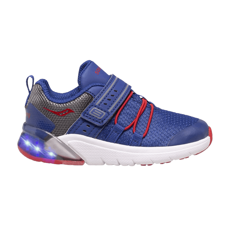 Saucony Flash Glow 2.0 Little Kid 'Navy Red' — Navy/Red/Grey
