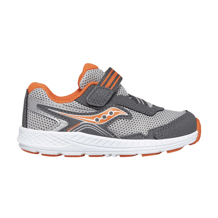 Saucony Ride 10 Little Kid 'Grey Orange' — Grey/Orange