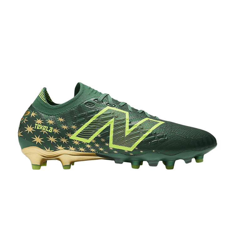 Endrick x New Balance Tekela v4+ Pro Low FG 'Irmão' — Emerald Green/Pixel Green/Metallic Gold
