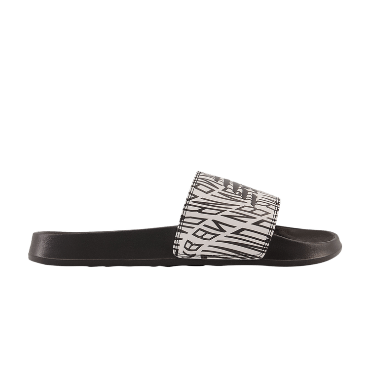 New Balance DynaSoft 200v2 Slide 'NB All-Over Print' — Black/White