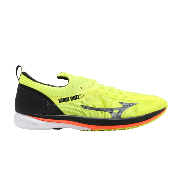 Mizuno Wave Duel 2 Wide 'Yellow Black' — Yellow/Black/Orange