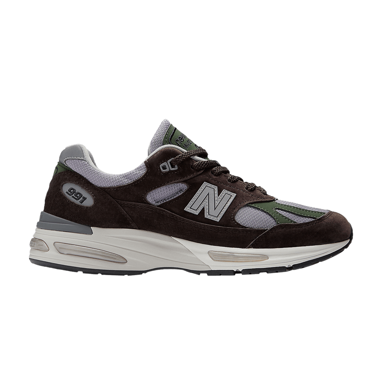 New Balance 991v2 Made in England 'Essentially Offbeat Pack - Licorice' — Licorice/Lavender Grey/Douglas Fir
