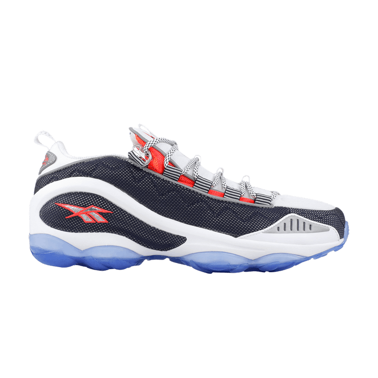 Reebok DMX Run 10 — White/Infinitive Blue/Cherry/Neon/Silver