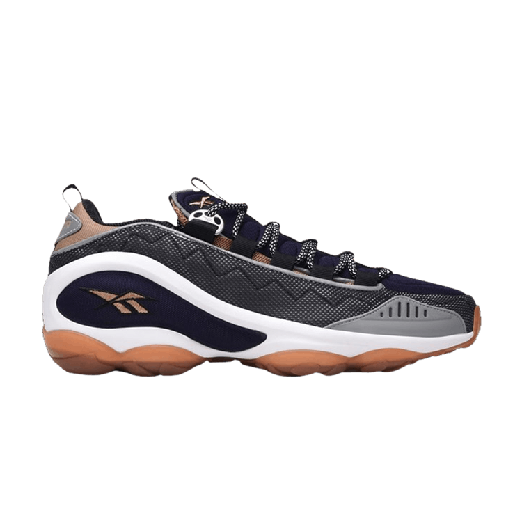 Reebok DMX Run 10 — Black/White/Tweed Brown/Blue