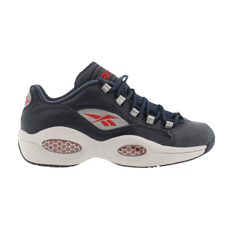 Reebok Question Low 'Navy Red' — Navy/Steel/Red/Silver