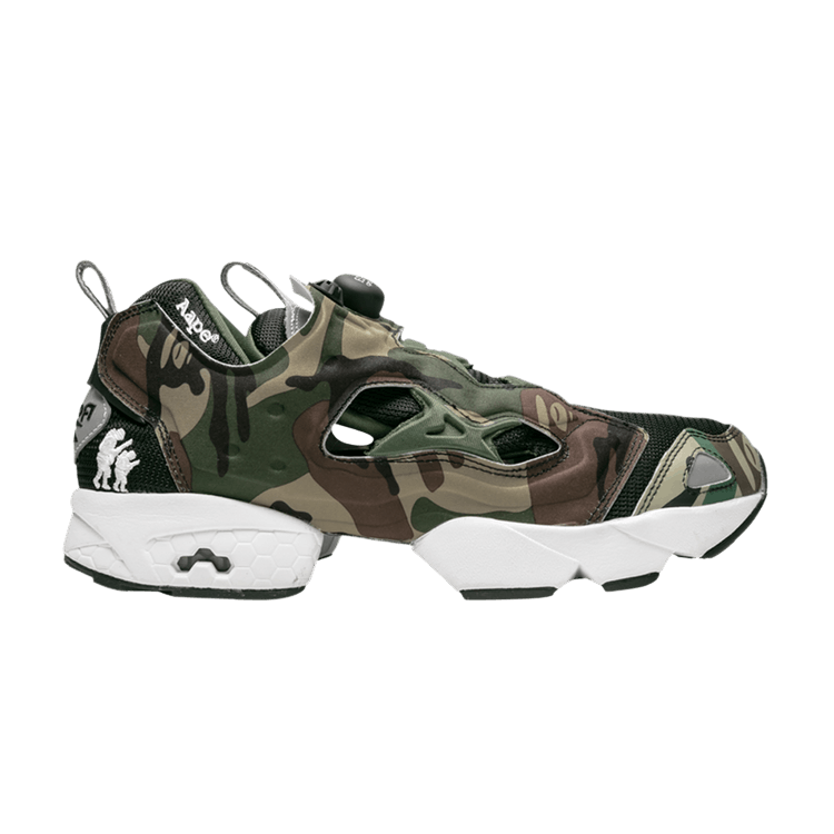 AAPE x Reebok Pump Fury 'Camo Black White' — Camo/Blck/Wht