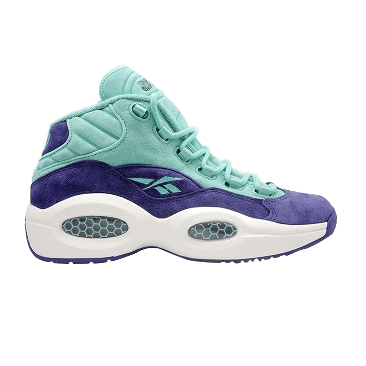 Packer Shoes x Sneakersnstuff x Token 38 x Reebok Question Mid 'A Shoe About Crocus' — Aqua/Purple