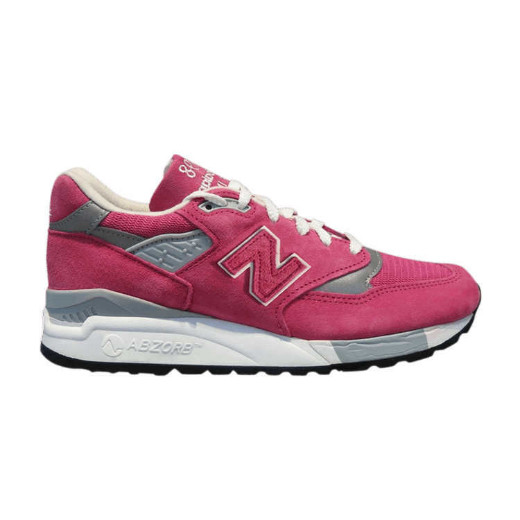 New Balance Wmns 998 Made in USA 'Pink' — Pink/Grey/White