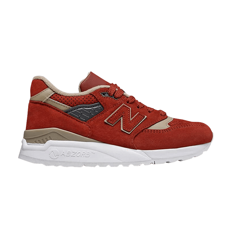 New Balance Wmns 998 Made in USA 'Red' — Red/Brown