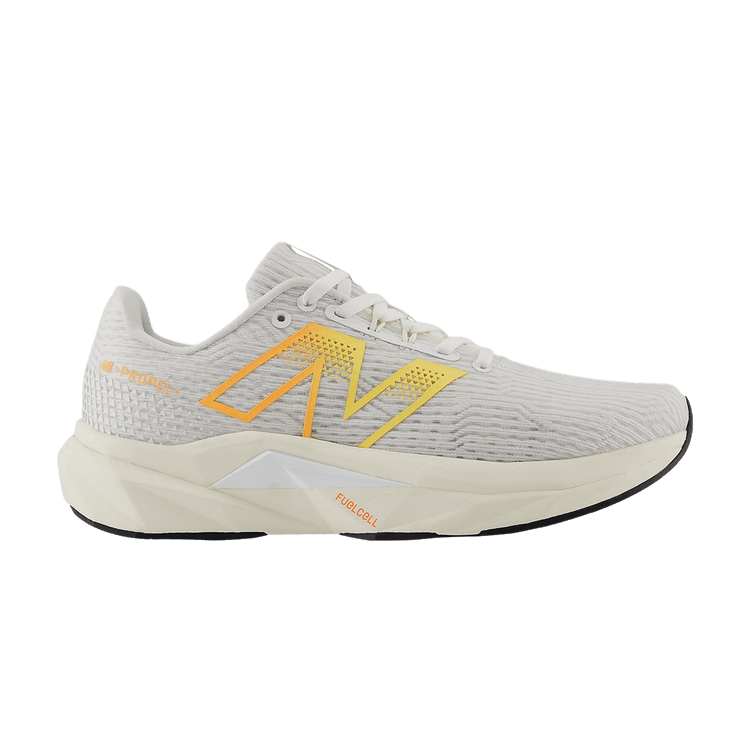 New Balance Wmns FuelCell Propel v5 Wide 'White Hot Mango' — White/Black/Hot Mango