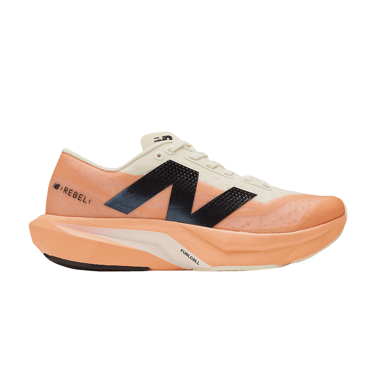 New Balance Wmns FuelCell Rebel v4 Wide 'Hot Mango' — Hot Mango/Angora/Black