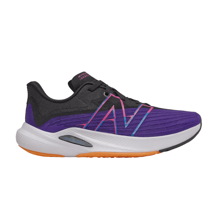 New Balance Wmns FuelCell Rebel v2 Wide 'Deep Violet Black' — Deep Violet/Black