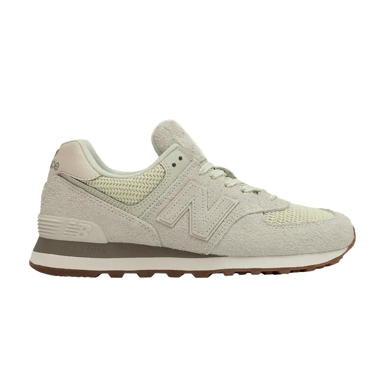 New Balance Wmns 574 'Mineral Hairy Suede' — Mineral/Mineral